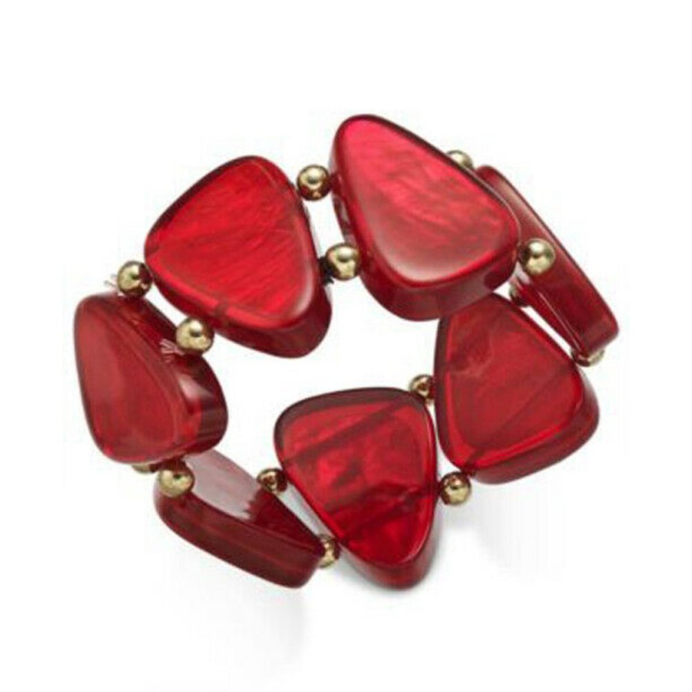 Vibrant Style & Co Bead & Resin Stretch Bracelet – 50% Off Today!